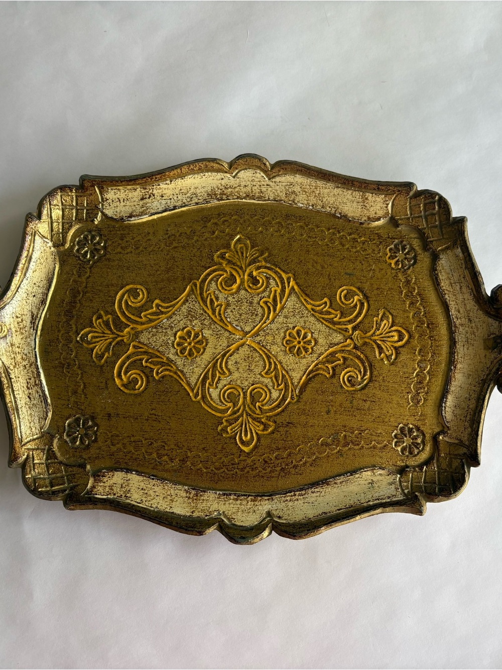 Vintage Small Florentine Tray
